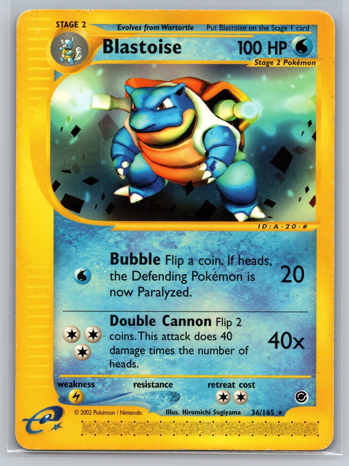 Blastoise (36) #036/165 Rare Expedition