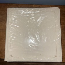 Creative Memories Open Spine 12 x 12 Album Cream Off White IvoryGold Trim Sealed