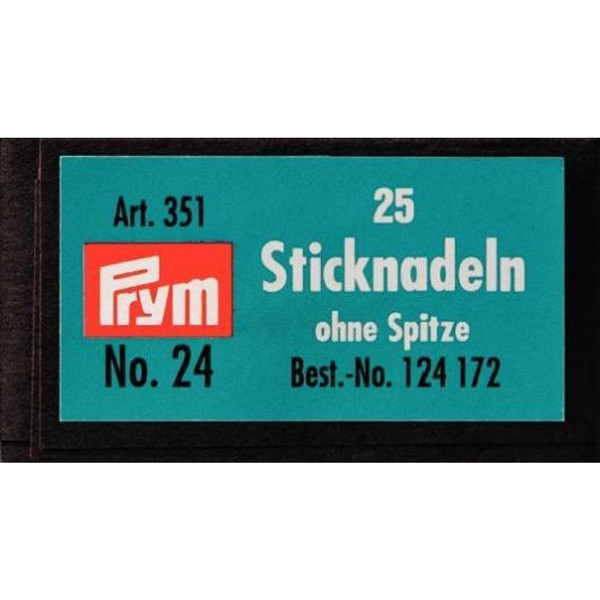 Sticknadeln 0,80X37Mm Silberfarbig Ohne Silber Spitze Packung Tip Prym 124172-image