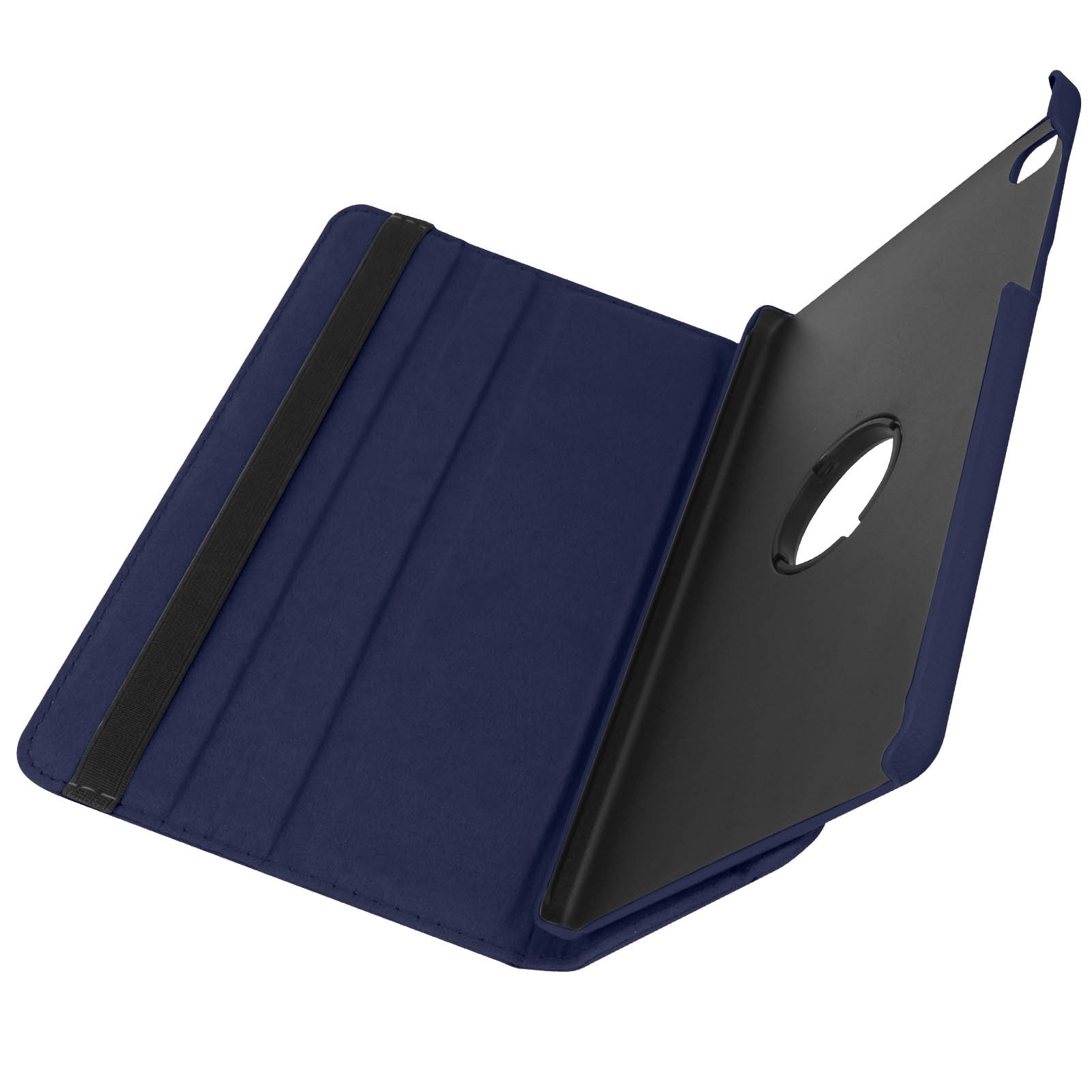 Housse Tab A7 Lite bleue avec support rotatif pour cuisine et bureau