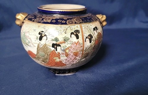 Hand Painted 4 Inch Oriental Vase