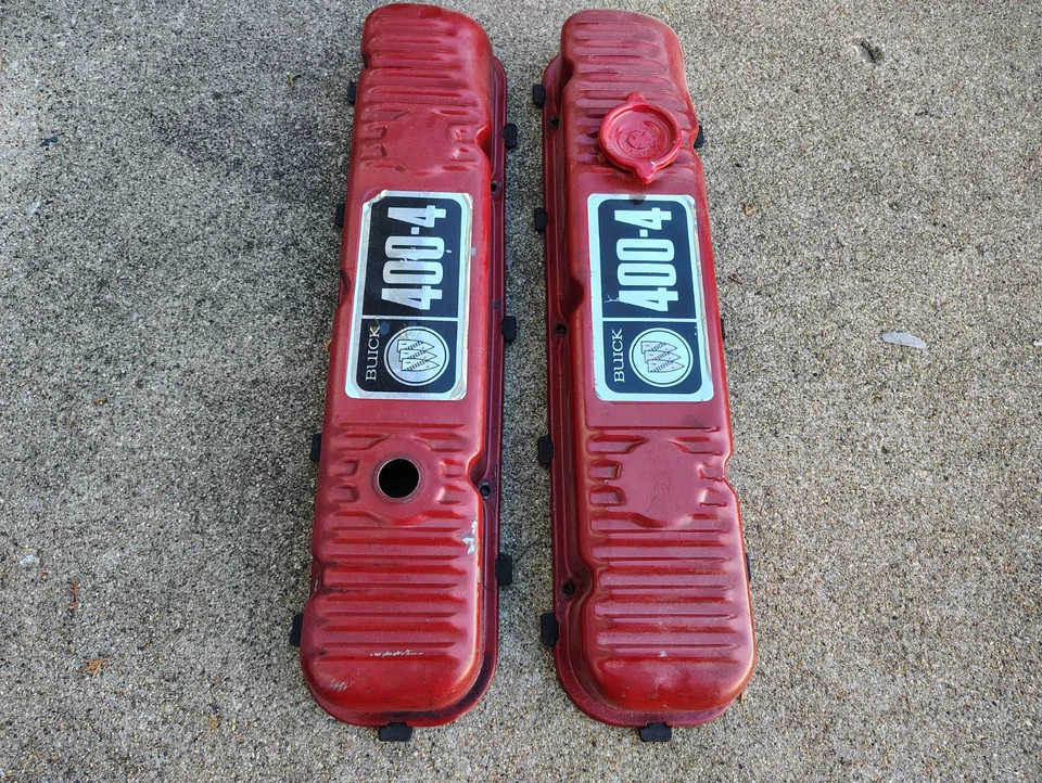 1968 1969 Buick Skylark GS Wildcat Electra 225 Riviera 400 430 OEM Valve Covers - Image 2 of 4