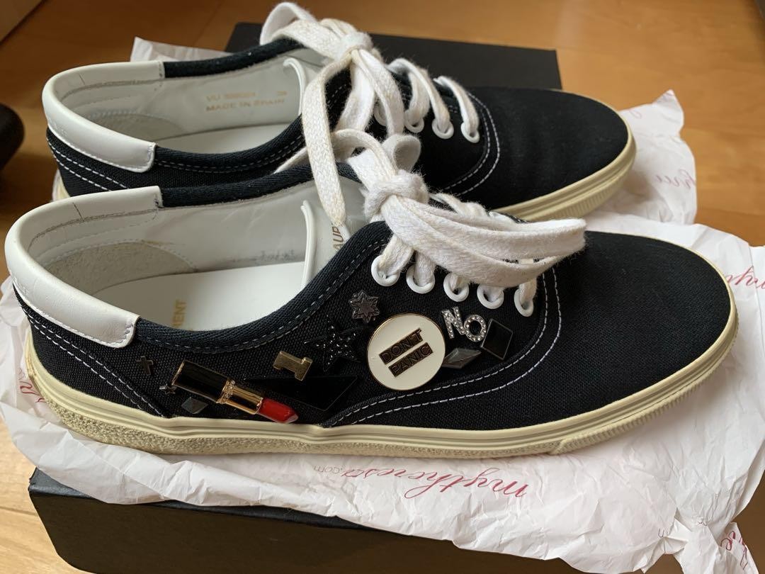 Sneakers Saint Laurent Pins autentiche casual colore nero taglia 38 donna