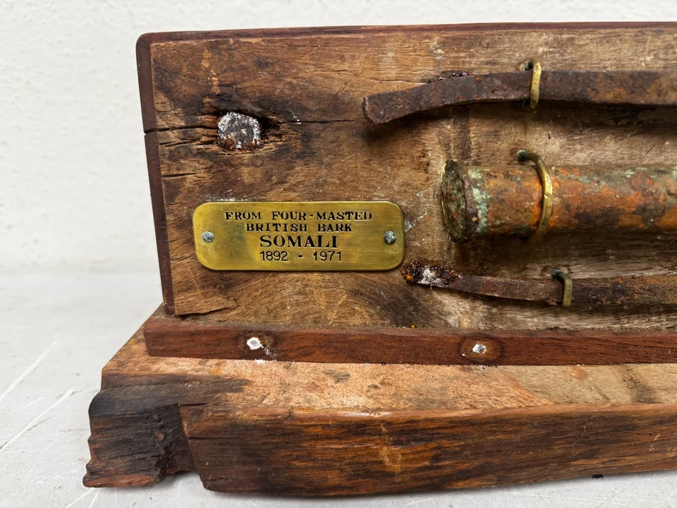 Auténtica reliquia de velero corteza británica somalí de cuatro mástiles 1892 - 1971 Foto 2 de 4