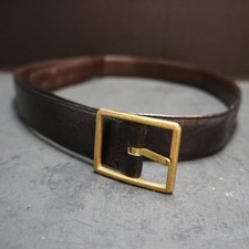 Brighton Black Brown Leather Reversible Belt Brass Buckle Size 40 Men's