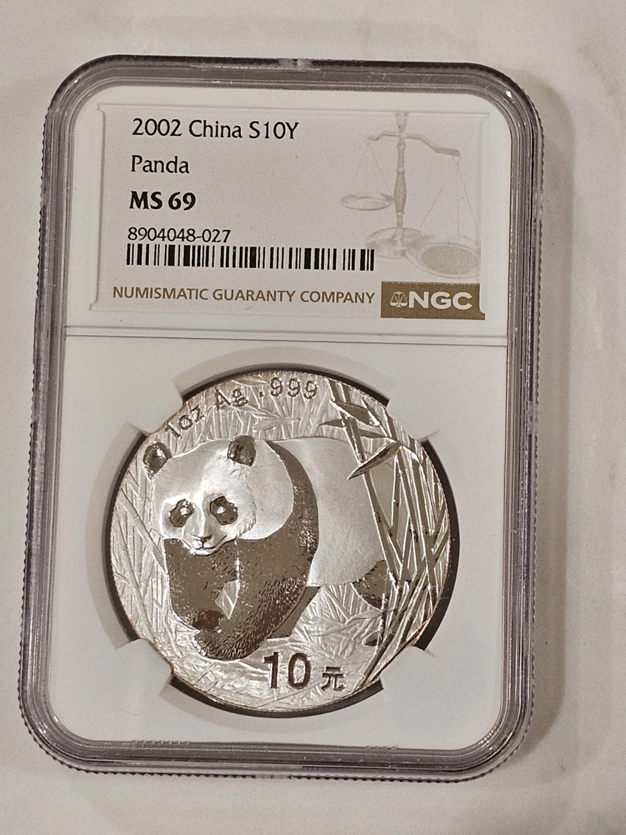 25+ Chinese Panda MS 69 NGC Certified Silver Bullion Coins for