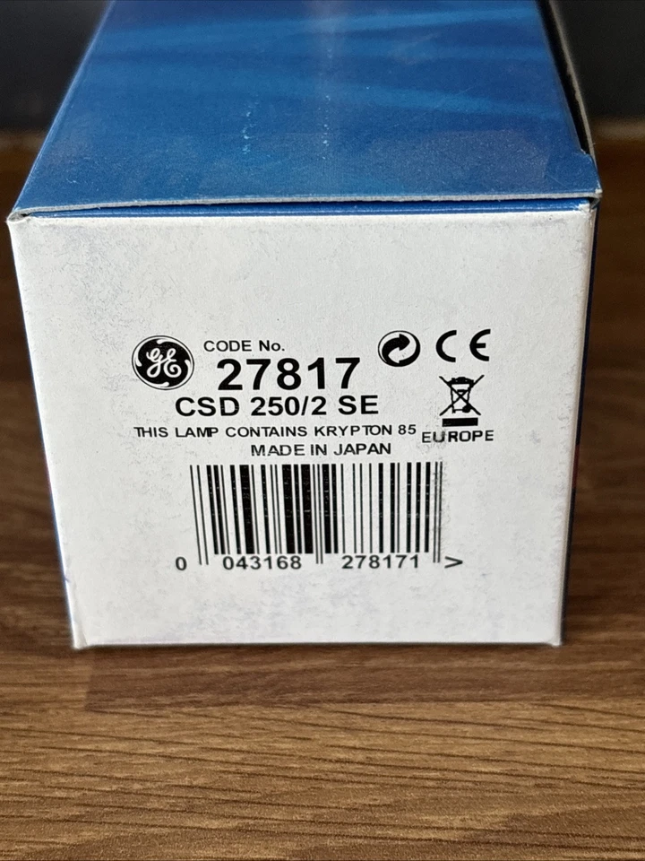CSD 250/2 SE lamp 27817, GY9.5 Metal Halide Lamp Bulb, GE Showbiz Lighting (B1) - Image 3 of 4