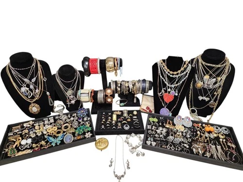 Vintage Costume and Sterling Silver (522 grams) Jewelry Lot Kendra Scott Silpada