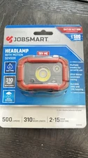 New!JobSmart 500-Lumen Rechargeable Headlamp, Jobsmart With Motion Sensor