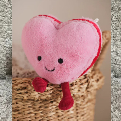 JC Amuse ables Colette Heart Macaron birthday Plush Toy W ithTags & Dust Bag