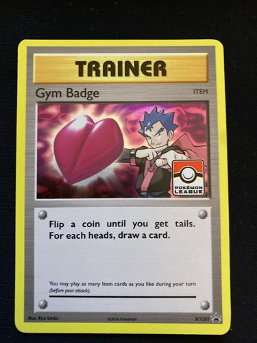 Pokemon Kanto League Gym Badge Koga XY207 Holo Promo NM