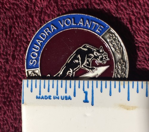 Old Badge Pin Italy State Police Squadra Volante Flying Panther Tactical Unit - Picture 3 of 3