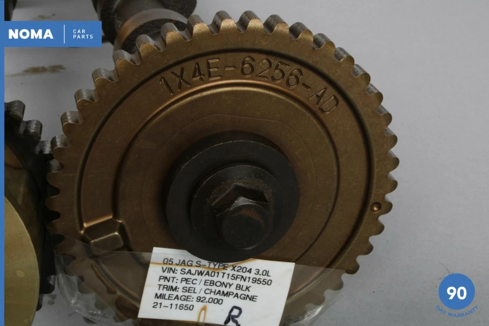 02-08 Jaguar S-Type X206 3,0 L motor JV6 escape derecho y árbol de levas conjunto OEM Foto 4 de 4