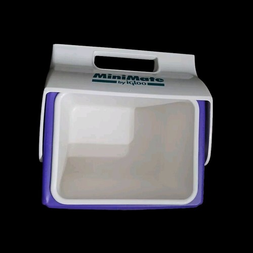 MiniMate by Igloo - Vintage Retro 1990’s Made In USA Purple & Teal Cooler - Picture 3 of 4
