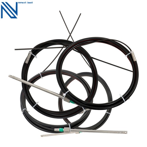 Superior Rotary Steering System Outboard Kit 15 Feet Boat Marine With 12.4"Wheel - Picture 5 of 13