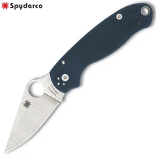Spyderco Para 3 CPM-SPY27 Satin Blade Blue G-10 Handles Paramilitary C223GPCBL