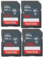 SanDisk SD Memory Card Ultra 16GB 32GB 64GB 128GB 256GB for Camera SDHC SDXC
