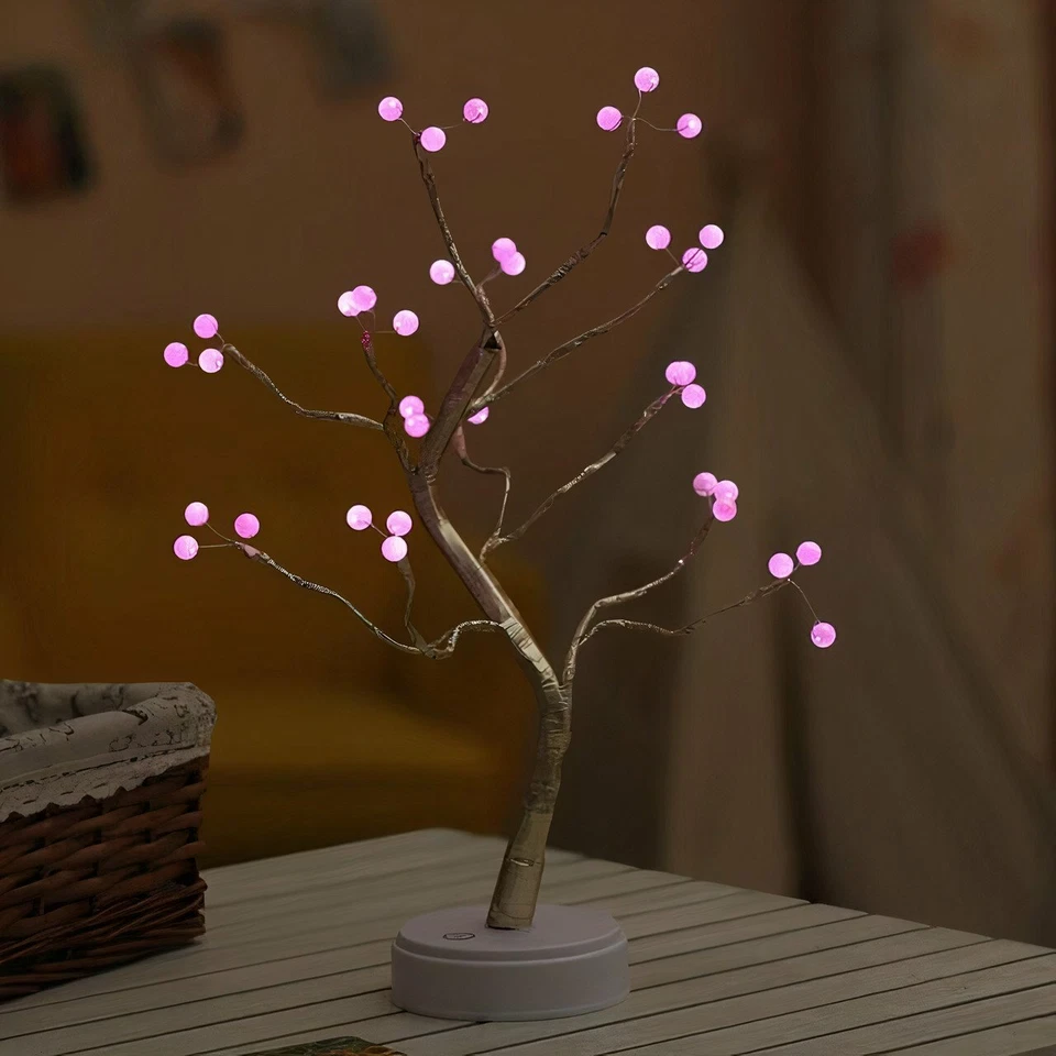Bonsai LED Night Light Mini Trees Garland Lamp For Home Hotel Party Decors Fairy - Image 3 of 4