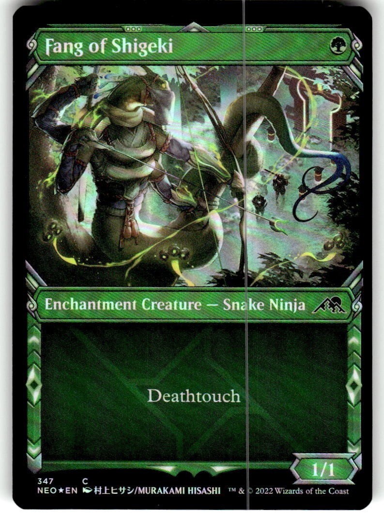 FOIL MTG NM Fang of Shigeki (Showcase) Kamigawa: Neon Dynasty
