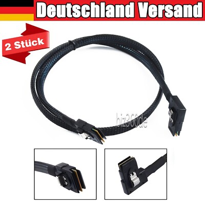 2st. SAS-A SAS-B SATA Raid Controller Rechtwinklig kabel für Dell R610 R710