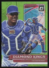 2022 Donruss Optic Lime Green Prizm Salvador Perez #9 Kansas City Royals