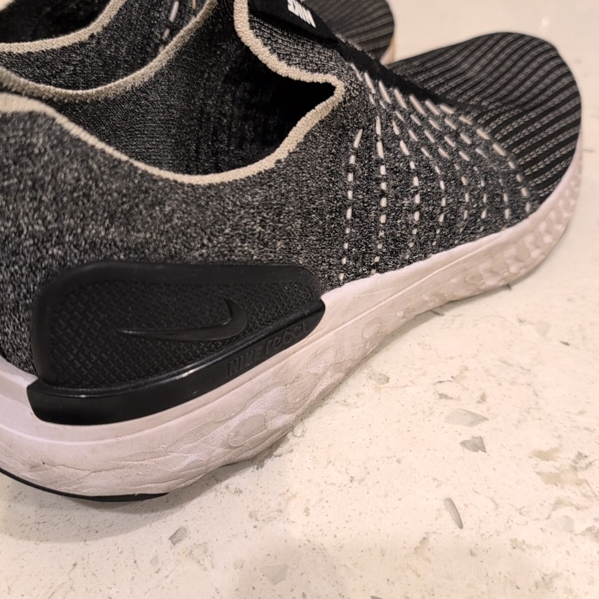Nike React Phantom Run Flyknit 2 Black Smoke Grey Size 10 | eBay
