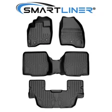 SMARTLINER Custom Fit Floor Mats 3 Row Liner Set OEM TPE 2011-2014 Ford Explorer