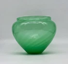 Antique Steuben Jade green art glass vase Fredrick Carder