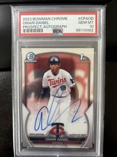 2023 Bowman Chrome Omari Daniel Auto RC Rookie PSA 10 AD
