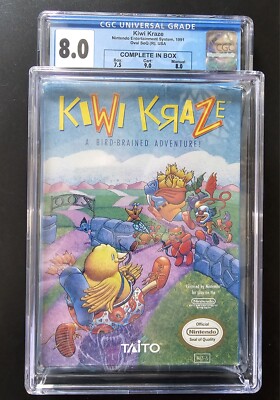 Kiwi Kraze Graded 8.0 CGC Universal Grade (Nintendo Entertainment System, 1991)