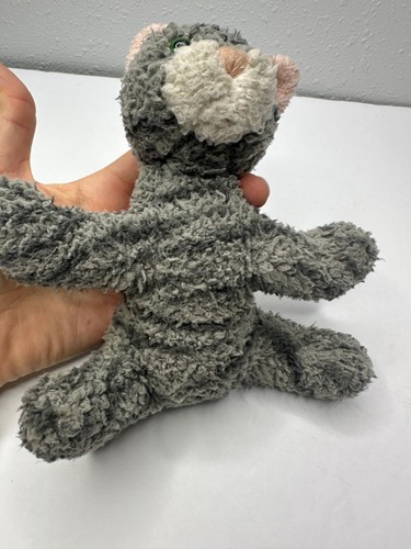 Target Kitty Cat Grey Striped Chamois Beanbag Plush Stuffed Animal Mini 6" - Picture 8 of 9