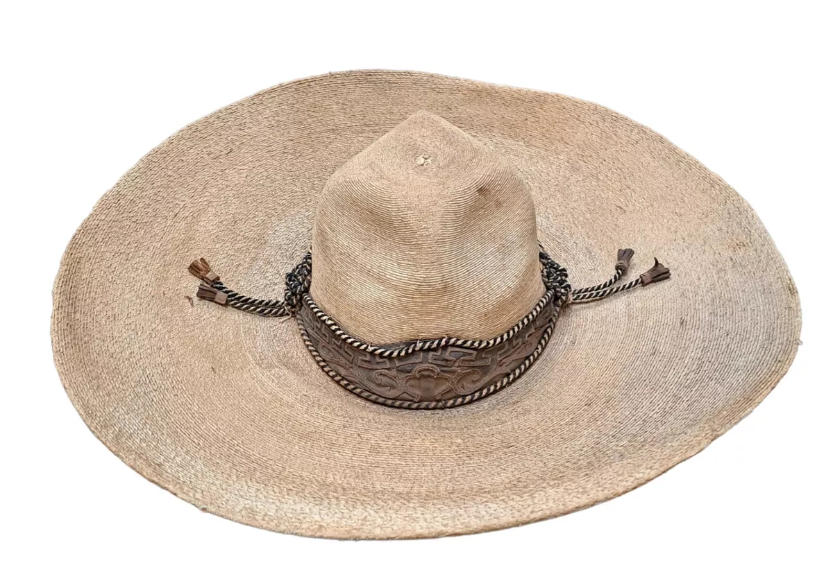 Mexican leather hat cheap
