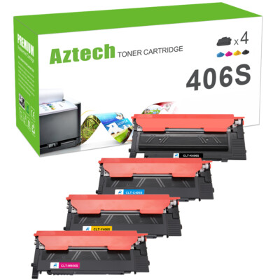 4XXL Toner für Samsung Xpress CLX-3300 CLX-3306W CLP-360 CLP-360W C410W CLT-406S