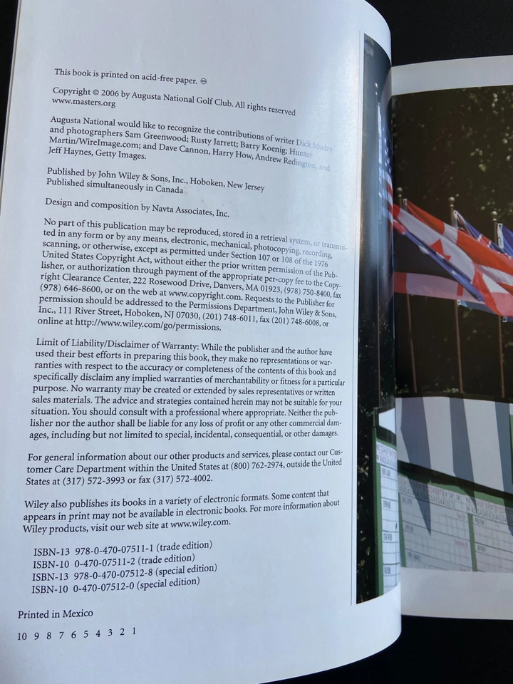 Anuario anual Masters Augusta National Golf 2006 Phil Mickelson Win Berckmans Foto 4 de 4