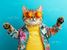 Cat Digital Image Photo Wallpaper Desktop AI Art Sample