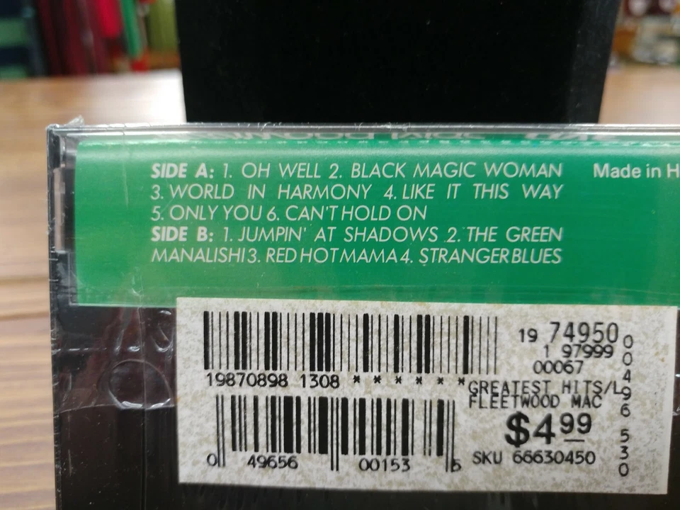 FLEETWOOD MAC - Greatest Hits Live - NEW OLD STOCK SEALED Cassette Tape - RARE!! - Image 3 of 4