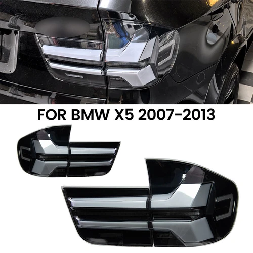 Conjunto de luces traseras LED DRL negro 4 piezas para BMW X5 E70 2007-2013 - Imagen 8 de 20