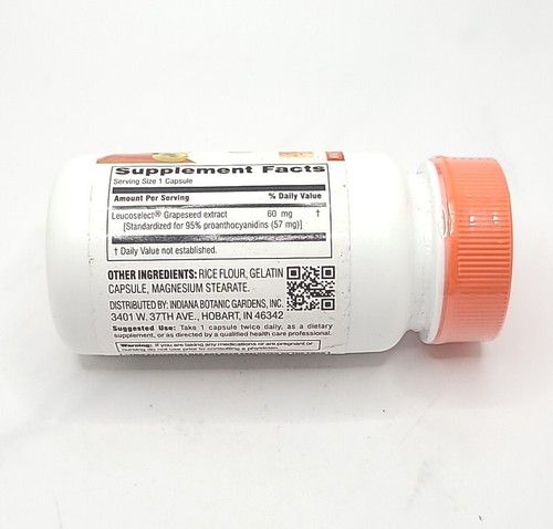 Botanic Choice Grapeseed Extract 60mg Antioxidant Support | 60 Capsules SEALED - Picture 2 of 4