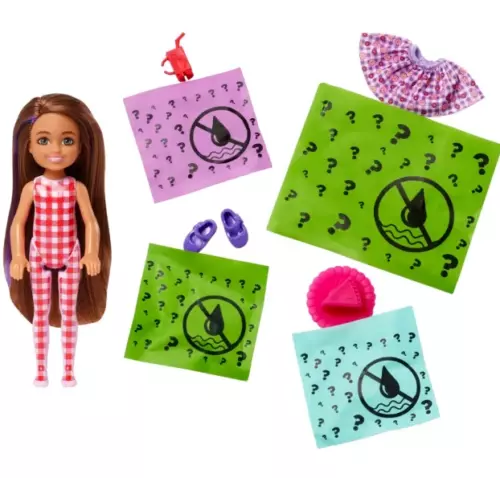 Barbie Chelsea Color Reveal Picnic Series Doll  6 surprises in 1 package
