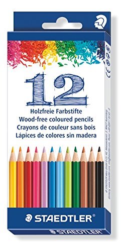 Matite Colorate Staedtler Senza Legno - Forma Esagonale - Confezione Da 12