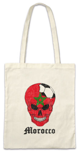 Morocco Football Comet Shopper Shopping Bag moroccan Soccer Flag World - Afbeelding 1 van 1