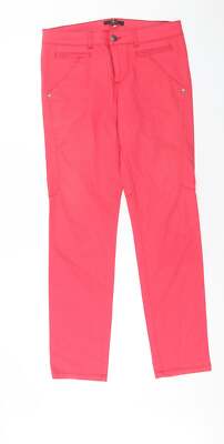 Comma Damen rosa Baumwollmischung gerade Jeans Größe 10 Reg