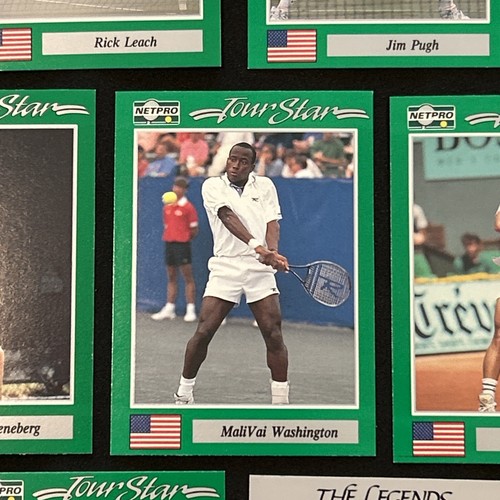 1991 MICHAEL CHANG Netpro Rookie Card RC Tennis Legend +9 USA tennis star cards - Picture 4 of 22