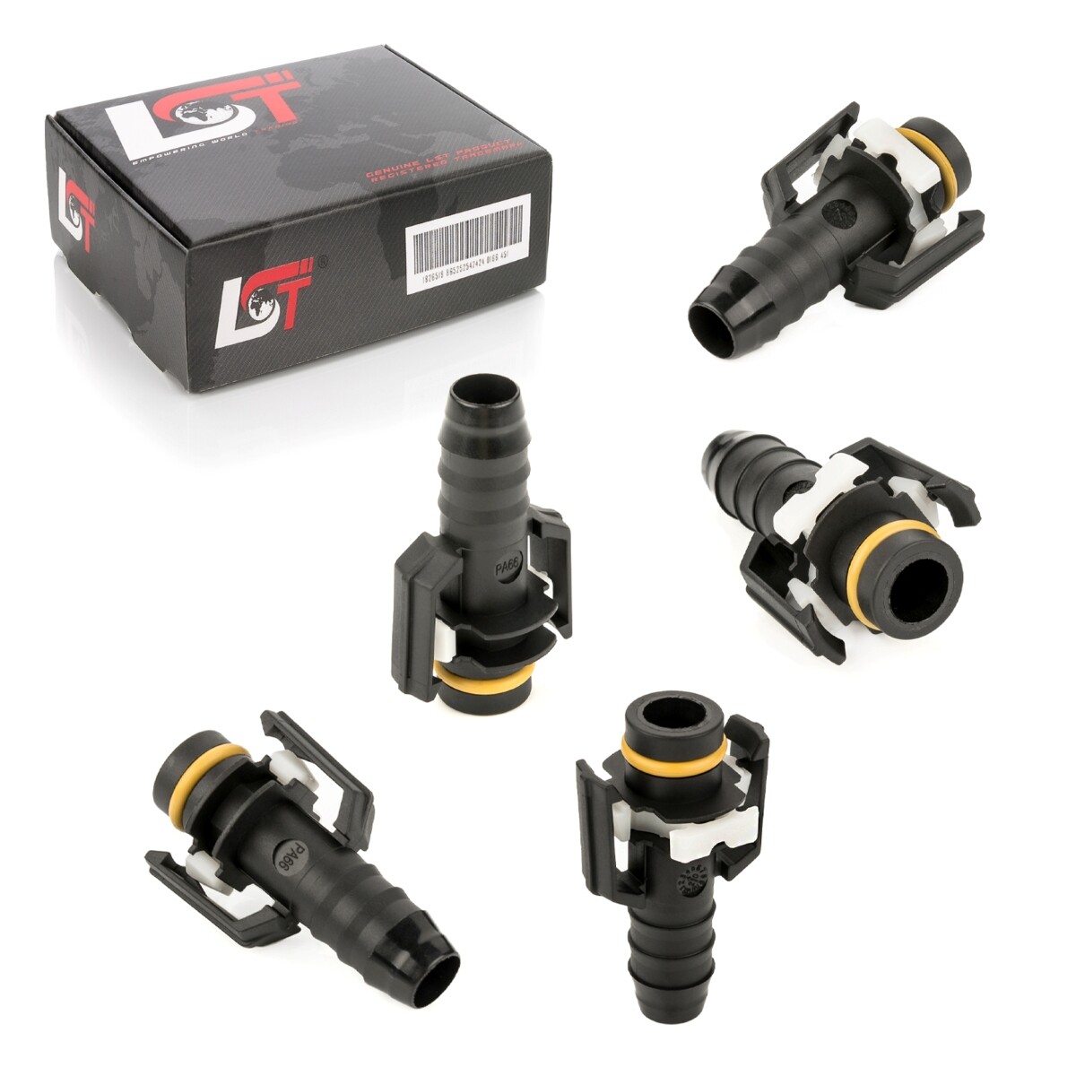 5x Connection Fuel Line Quick Coupling Connector 15.9*14.8 Straight