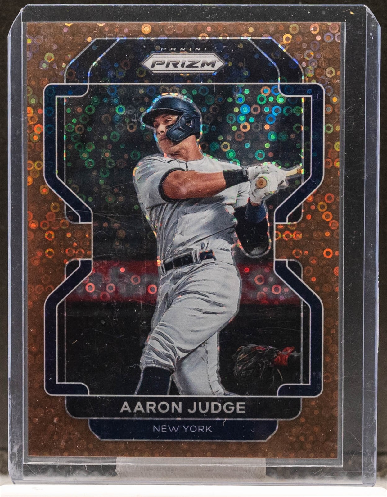 Aaron Judge 2022 Panini Prizm Bronze Donut Circles Prizm Parallel #06/40 Yankees