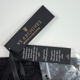 Victoria's Secret VS Archives Sheer  Lace High Waist Pants Tight  Black  XL NWT