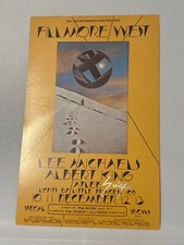 BG 260 Lee Michaels Albert King SIGNED DAVID SINGER 1970 Postcard Handbill
