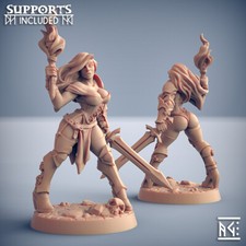 Elena Female Human Fighter Fantasy Pinup Miniature D D DnD