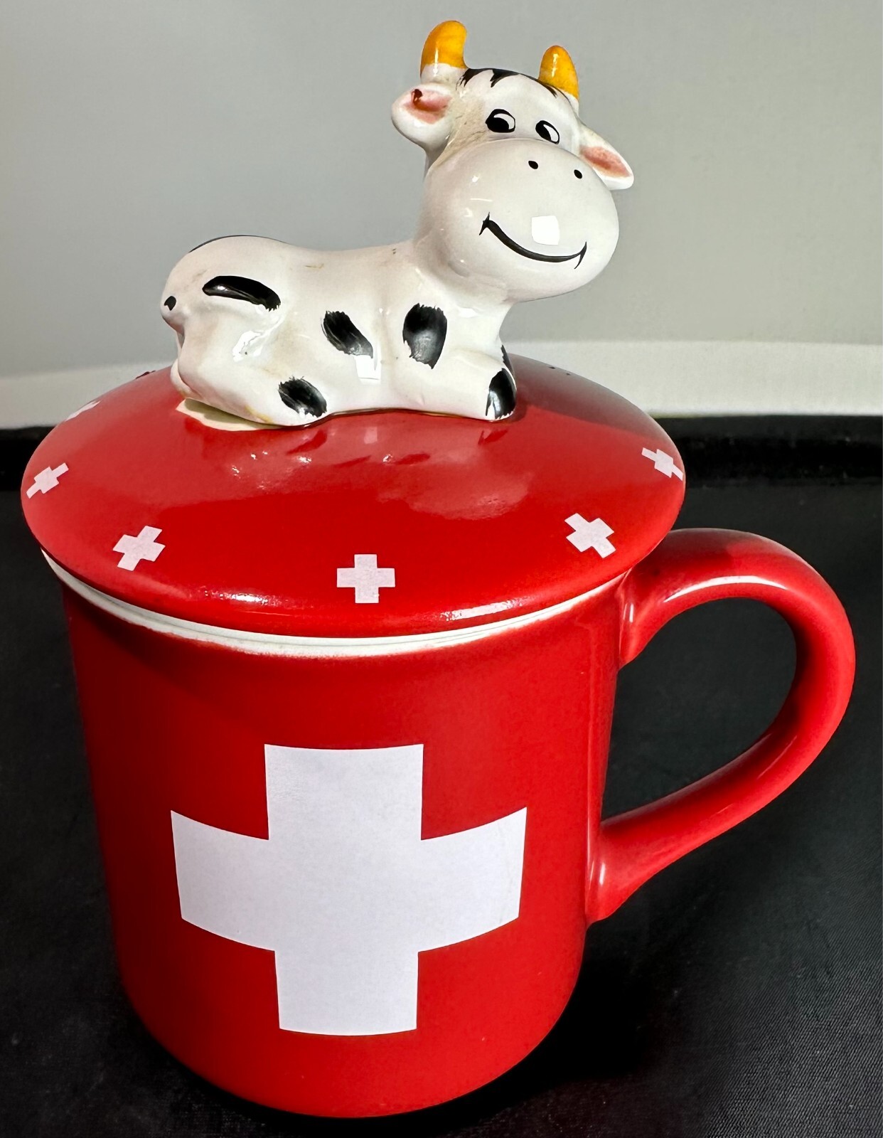 Taza de té/café de porcelana Creation Melpa Bulle con infusor y tapa (suiza)