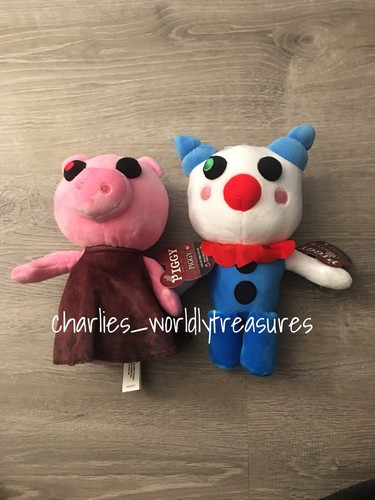 Peluche PIGGY Clowny 20,3 Cm - Officielle, Collection Série 1 - Douce Et Câline